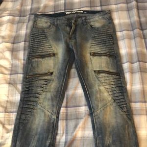 Trill Nation Biker Jeans